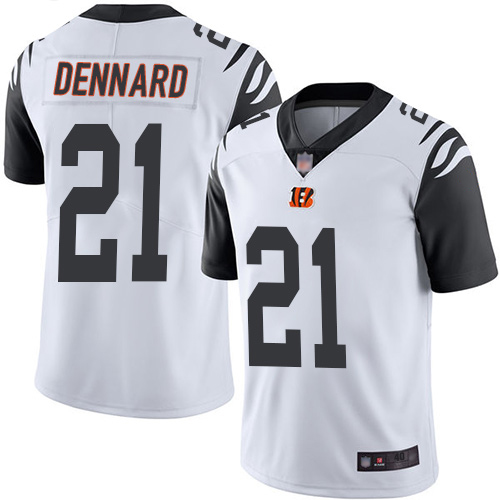 Cincinnati Bengals Limited White Men Darqueze Dennard Jersey NFL Footballl #21 Rush Vapor Untouchable